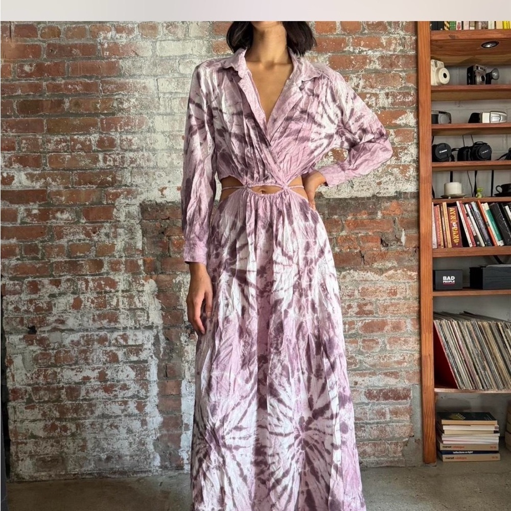 Young Fabulous and Broke s
pink and purple tie dye dress.    sz small